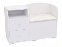 Диван с тумбой 2-40 Рамух белый-сонома