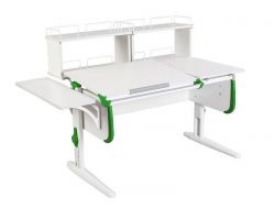 Парта СУТ.25-02-Д2 белый с зеленым