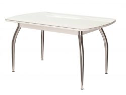Стол обеденный Бостон 2 триумф белый глянец