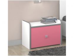 Тумба Дельта-24.04 Сильвер розовая