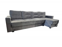 Диван угловой Гранд-24 НПБ ткань Cicero-10 серый