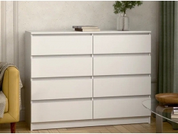 Комод 1200 8 ящиков белый