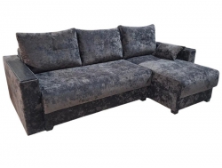 Диван Комфорт-3 НПБ+МДФ Ткань Dora-03 темно-коричневый