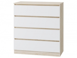 Комод 4 ящика Лори дуб сонома светлый