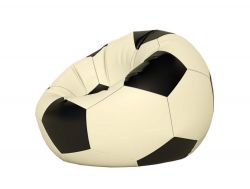 Кресло-мешок Мяч малый черно-белый