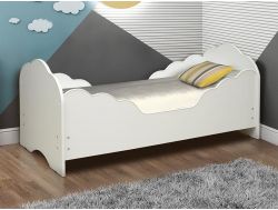 Кровать детская с бортом Малышка №5 белая