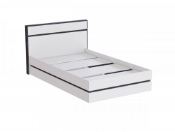 Кровать 1200 мм МС Аркон Белый/Бетон Темный