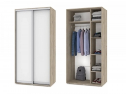 Шкаф купе Оливия О41 Серый дуб - Белый