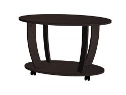 Стол журнальный овальный венге