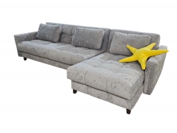 Диван угловой Престиж-19 ткань Nevada-09 темно-серый
