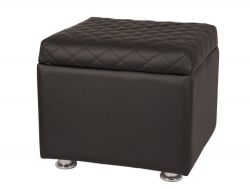 Пуф с крышкой Вега черный