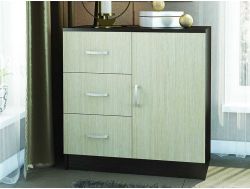 Комод 3 ящика 1 створка КМ 553-М Басса венге