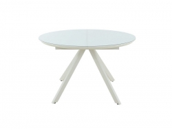 Стол раздвижной Лондон стекло Белое OPTI