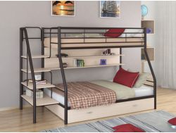 Двухъярусная кровать Толедо 1 ПЯ коричневый-дуб молочный